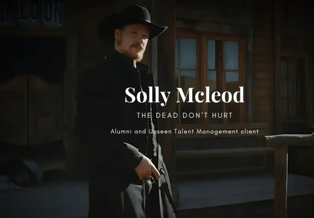 Solly Mcleod an alumni of The Unseen Drama School and now a client of Unseen Talent Management